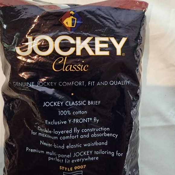 VINTAGE JOCKEY NOS 9007 Classic Briefs 3 Pack Size 40 Y - Front Fly Design - Picture 3 of 5